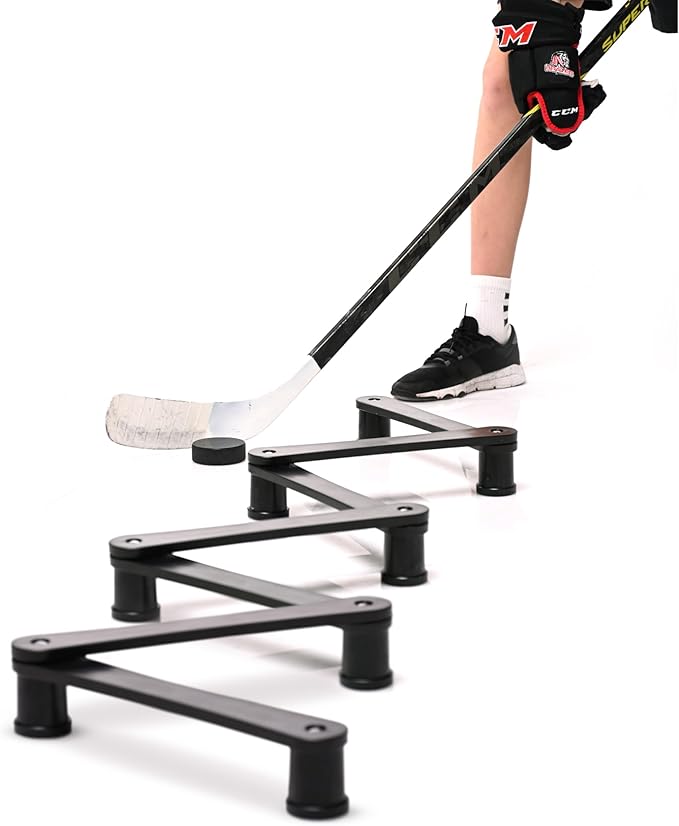 The Snake Trainer - Lightweight Stickhandling Training Tool - Hockey Training Equipment for Puck Control, Reaction Time and Coordination - Portable, Durable and Adjustable-StrideForce Fitness