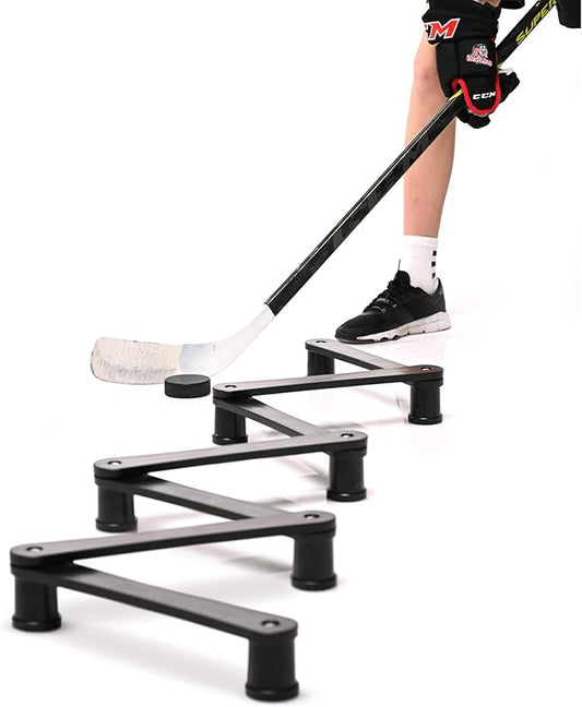 The Snake Trainer - Lightweight Stickhandling Training Tool - Hockey Training Equipment for Puck Control, Reaction Time and Coordination - Portable, Durable and Adjustable-StrideForce Fitness