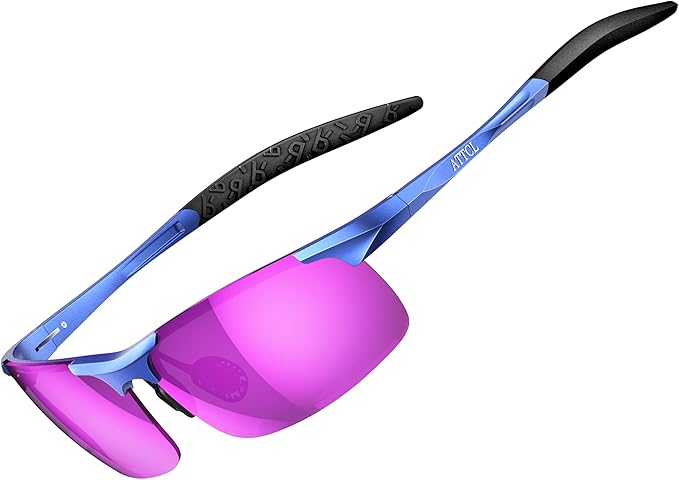 ATTCL Men's Sports Polarized Sunglasses Men for Driving running Fishing Golf - UV Protection Sun glasses Metal Frame-StrideForce Fitness