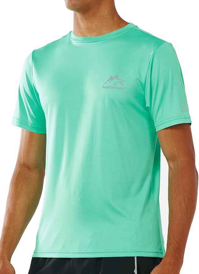 NORTHYARD Men's UPF 50+ Sun Protection Shirts Swim SPF UV Quick Dry Short Sleeve T-Shirts for Athletic Fishing Rash Guard-StrideForce Fitness