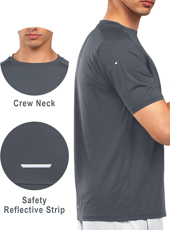 NORTHYARD Men's Athletic Running T-Shirts Quick Dry Workout Shirts Short-Sleeve Sports Gym Tee Tops Performance Activewear-StrideForce Fitness