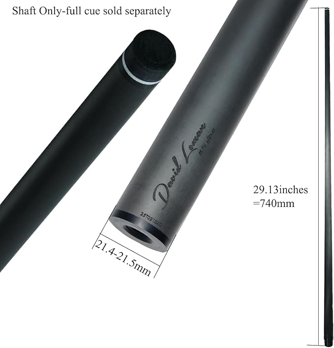 29.13" /Radial Wavy 3/8-10 3/8-11 3/8-14 Uni-Loc 5/16-18 Carbon Pool Cue Single Shaft, Low Deflection Technology, Ultra-Smooth, pro Taper, Easy to Control-StrideForce Fitness