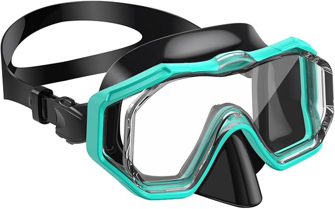 W WSTOO Kids Swim Goggles with Nose Cover,Snorkel Diving Swimming Mask for Youth 5-15,HD 3-Window Wide Vision Anti-Shattered Lens Anti-Fog&Leak-StrideForce Fitness