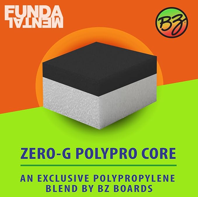 BZ Bodyboards - Fundamental Bodyboard - Advanced Riders - Zero-G Polypro Core - Surlyn Slick - 8LB H-Cell Deck - Crescent Tail - Advanced Riders, Superior Performance-StrideForce Fitness