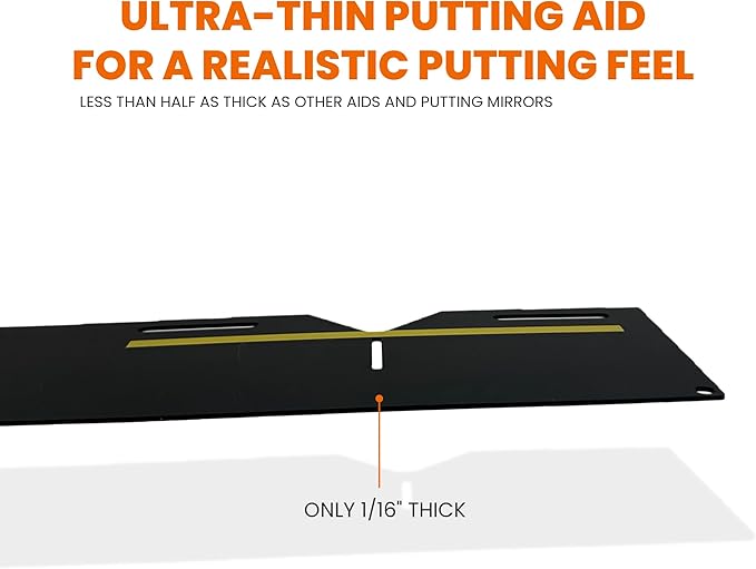 Dial In Golf Putting Alignment System – Master Alignment, Start Line & Impact | Eye, Stance & Putter Face Calibration | Compact Golf Aid w/High-Vis Sight Line String-StrideForce Fitness