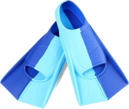 Kids Swim Fins,Short Kids Fins Youth Swimming Flippers for Lap Swimming Training for Children Girls Boys Beginners-StrideForce Fitness