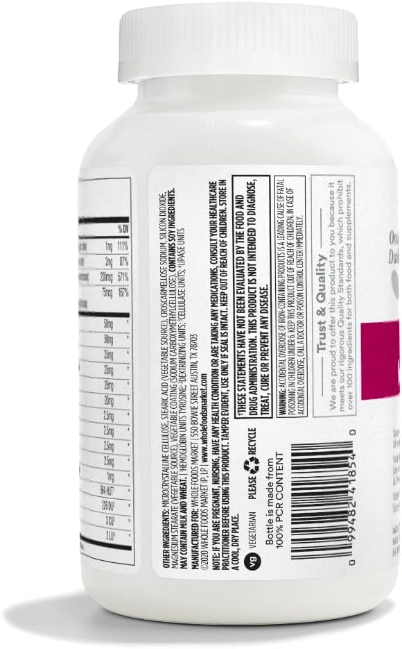 365 by Whole Foods Market, Women's One Daily Multivitamin Tablets, 180 Count-StrideForce Fitness