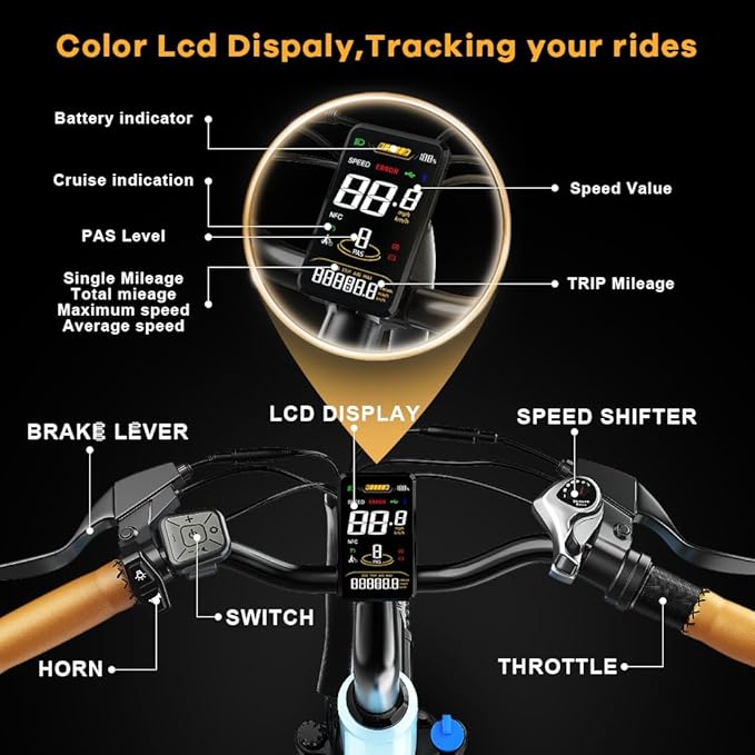 𝟏𝟎𝟎𝟎𝐖 Peak Electric Bike for Adults,up 𝟖𝟎 Miles Removable Battery Ebike, 26" UL Certified Electric Mountain E Bike,Adult Electric Bicycles for Commute Beach Snow-StrideForce Fitness