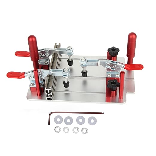 Coping Sled, High Security 144 5 Mm Maximum Clamping Width Aluminum Alloy 0 48 Mm Clamping Range Clean Cutting Milling Table Coping Sled for Carpentry-StrideForce Fitness