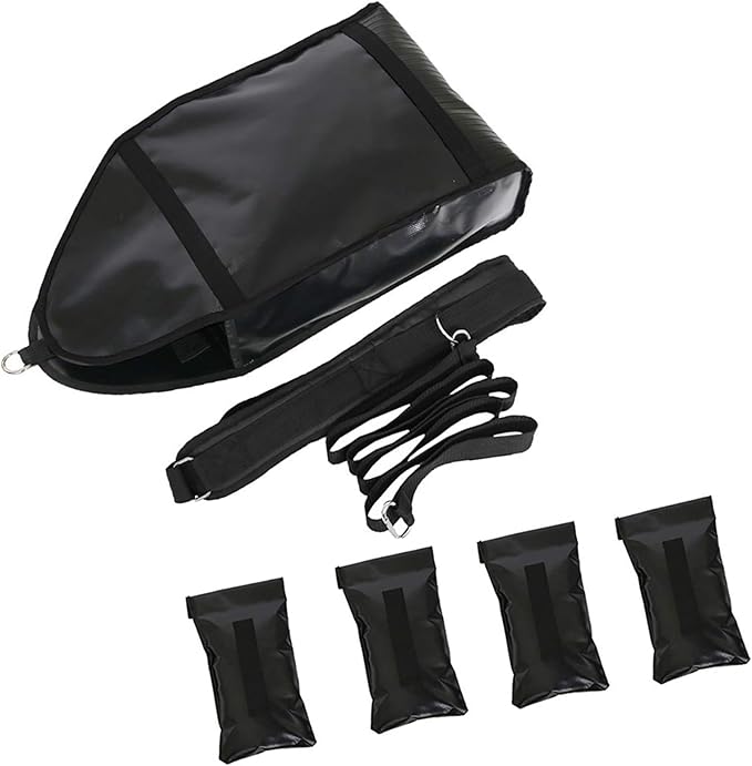 Begonia.K Adjustable Weight Sled Running Speed Training with Adjustable Strap, Sprinter Speed Training with 4 Weight Sandbags-StrideForce Fitness