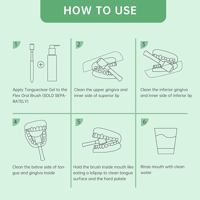 Tongue Cleaner Gel - Fresh Mint Tongue Cleaning Paste for Bad Breath & Halitosis | 2 Pack