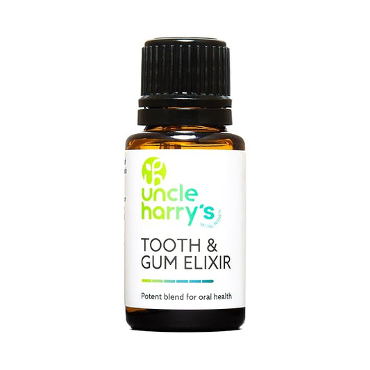 Uncle Harry's Aromatherapy Tooth & Gum Elixir | Purifying Alcohol Free Mouthwash for Gums and Bad Breath | Potent Blend for Oral Hygiene (0.5 oz)