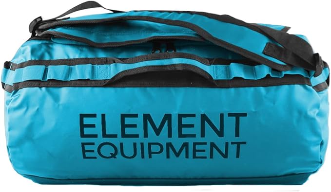 Element Equipment Trailhead Duffel Bag Shoulder Straps Waterproof Teal Medium-StrideForce Fitness