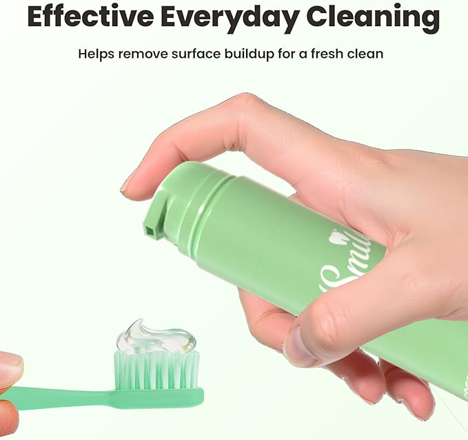 CALLSMILE Fluoride-Free Toothpaste, Easy-Press Pump, 60g - Fruity Flavors, No SLS, Non-Toxic, No Sweeteners, for Adults & Kids, Gentle for Sensitive Teeth, Coconut-Flavored