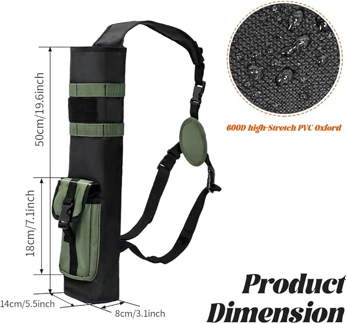 PSKOOK Archery Lightweight Back Arrow Quiver-StrideForce Fitness