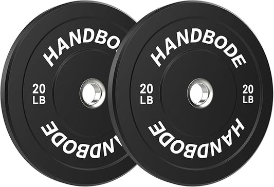 Bumper Plates 2 - Inch Olympic Weight Plate Set for Barbell, 10-55 lb Rubber Weights Sets for Home Gym, Strength Training Plate, Weight Lifting, Black-StrideForce Fitness