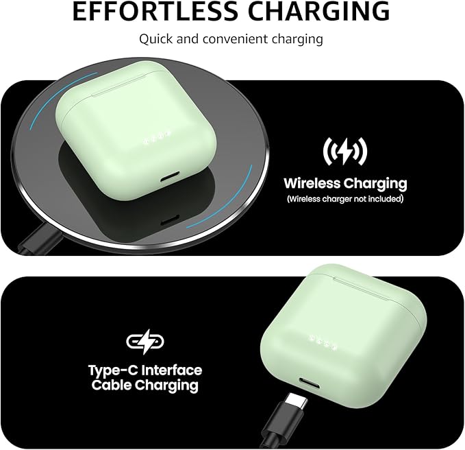 TOZO T6 Wireless Earbuds, IPX8 Waterproof Ear Buds, Stereo Bass Sound Bluetooth 5.3 Headphones in Ear, 50 Hours Playtime Earphones, Wireless Charging Case, Custom 32 EQ via APP-StrideForce Fitness