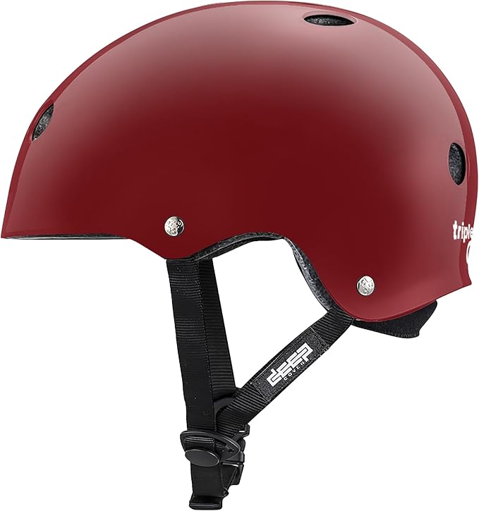 Triple Eight Deep Cover Helmet - Ideal for Skateboarding, Bicycling, BMX, and Roller Skating-StrideForce Fitness