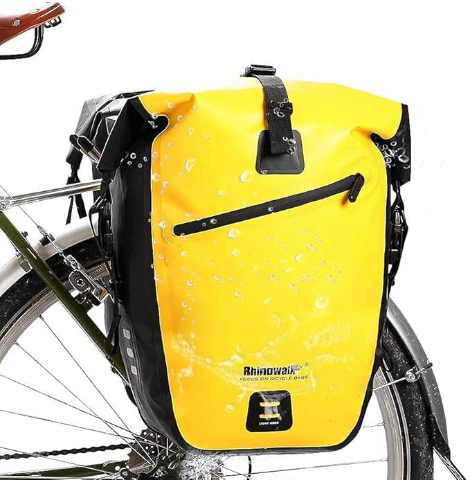 Rhinowalk Bike Bag Waterproof Bike Pannier Bag for Bicycle Cargo Rack Saddle Bag Shoulder Bag Laptop Pannier Rack Bicycle Bag Professional Cycling Accessories-StrideForce Fitness