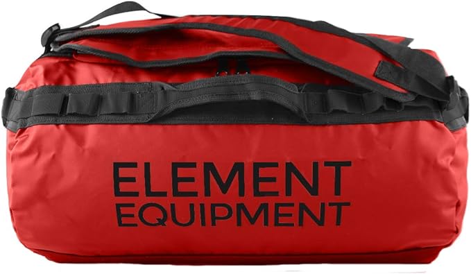Element Equipment Trailhead Duffel Bag Shoulder Straps Waterproof Red Medium-StrideForce Fitness