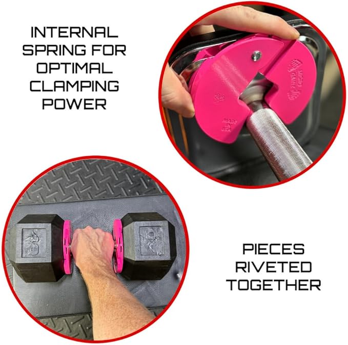 Micro Gainz Dumbbell Fractional 1.25lb Weight Plate, Ideal for Micro Loading, (Choose Color) 4 Piece Fractional Weight Plates, Designed for Dumbbell Training, Made In USA-StrideForce Fitness