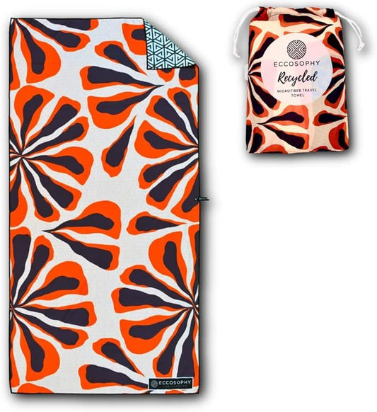 ECCOSOPHY Microfiber Beach Towel - Sand Free Towels are Quick Dry, Light Weight, Super Absorbent - Perfect Pool, Travel, Cruise, Camping Essentials - Oversized Extra Large for Adults 71x35 in-StrideForce Fitness