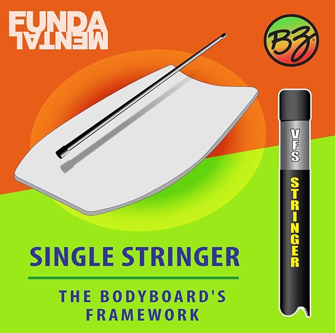 BZ Bodyboards - Fundamental Bodyboard - Advanced Riders - Zero-G Polypro Core - Surlyn Slick - 8LB H-Cell Deck - Crescent Tail - Advanced Riders, Superior Performance-StrideForce Fitness