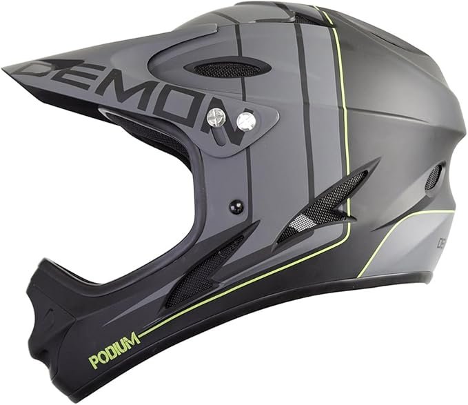 Demon United Podium Fullface Bike Helmet- 13 Vents- Lightweight- Breathable-StrideForce Fitness