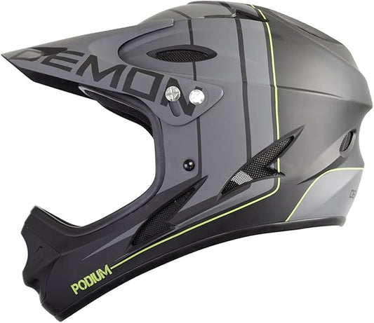 Demon United Podium Fullface Bike Helmet- 13 Vents- Lightweight- Breathable-StrideForce Fitness