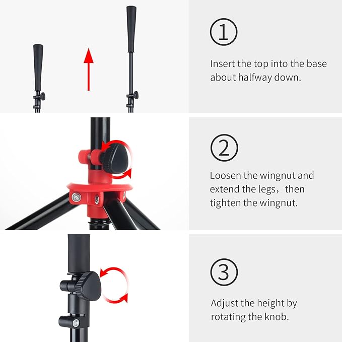Storgem Baseball and Softball Practice Net 7×7ft Portable Hitting Pitching Batting Training Net Baseball Backstop Net with Batting Tee and Strike Zone and Bow Frame-StrideForce Fitness