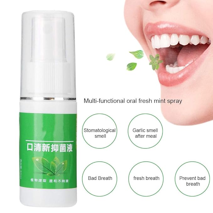 Oral Breath Spray, Spray Bad Breath,Breath Freshener Spray, Oral Odor Halitosis Spray,Remove Bad Breath, Mouthwash