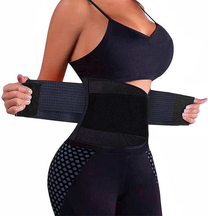 VENUZOR Waist Trainer Belt for Women - Waist Cincher Trimmer - Slimming Body Shaper Belt - Sport Girdle Belt (UP Graded)-StrideForce Fitness