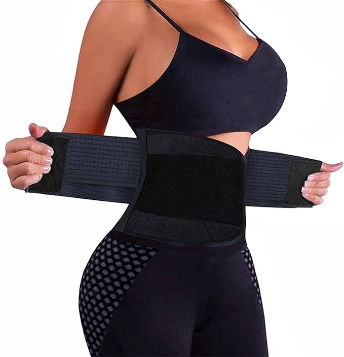 VENUZOR Waist Trainer Belt for Women - Waist Cincher Trimmer - Slimming Body Shaper Belt - Sport Girdle Belt (UP Graded)-StrideForce Fitness