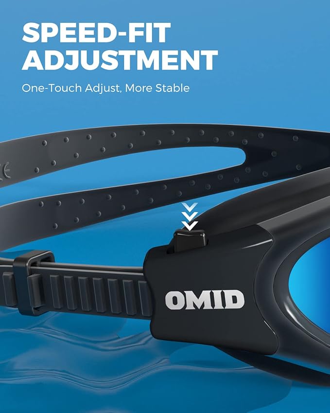 OMID Swim Goggles, P2 Polarized Swimming Goggles for Men Anti-fog Goggles Swimming for Adult Women-StrideForce Fitness