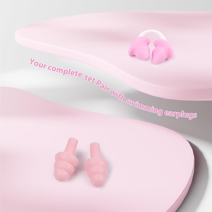 Nose Plugs for Swimming for Kids(Age 4-7),Painless Nose Clip for Swimming, Ensure Comfort and Safety in The Water-StrideForce Fitness