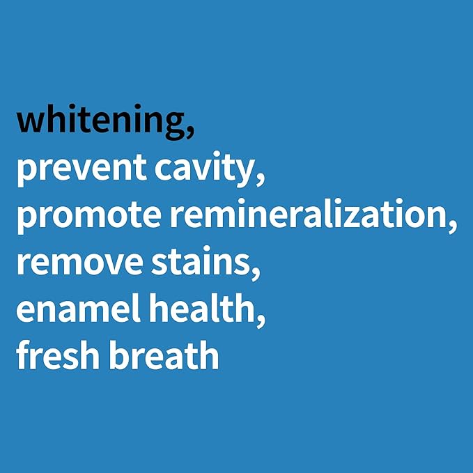 Fluoride Anticavity Toothpaste for Adults, Cavity Protection Teeth Whitening with Xylitol and Remineralizing Hydroxyapatite, Tartar Remover SLS Free, Tooth Decay Enamel Repair, Mint 3.52 OZ