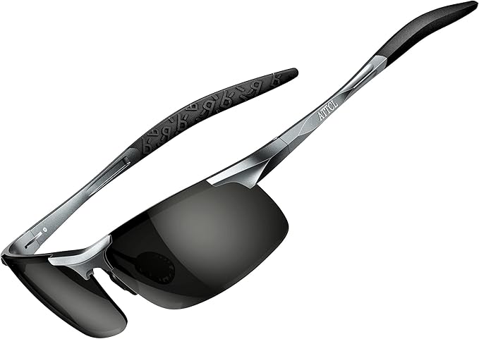 ATTCL Men's Sports Polarized Sunglasses Men for Driving running Fishing Golf - UV Protection Sun glasses Metal Frame-StrideForce Fitness
