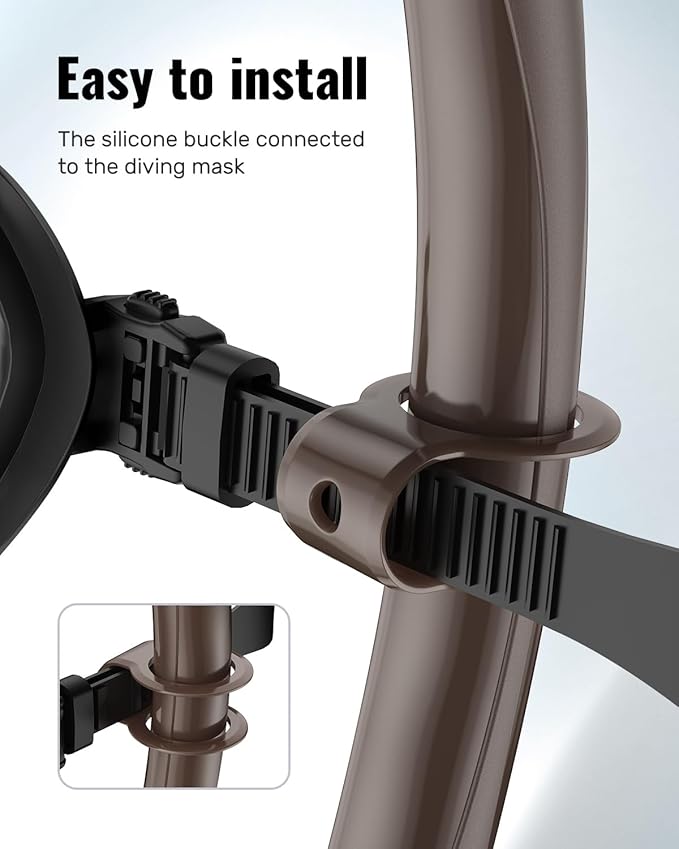 W WSTOO Adults Diving Snorkel Breathing Tube Silicone Flexible Foldable Snorkel Anti-Drop for Freediving Swim Training,Diving and Scuba Diving,Easy to Carry for Travel-StrideForce Fitness