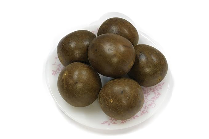 Green Hill Tea Premium Dried Luo Han Guo - Natural Monk Fruit Sweetener - 6 Pieces – Traditional Oriental Sugar Substitute for Drinks and Food 羅漢果 罗汉果-StrideForce Fitness