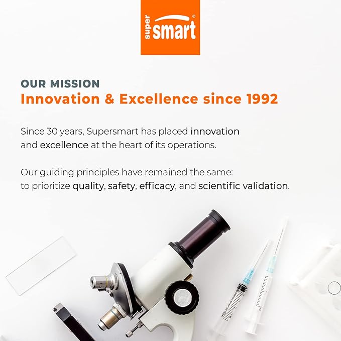 Supersmart - Hair Growth Booster 160mg per Day (Lustriva Supplement) - Biotin 40x More Soluble | Non-GMO & Gluten Free - 60 Vegetarian Capsules-StrideForce Fitness