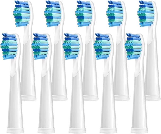 5/10 Pcs Replacement Brush Heads, Compatibility for Seago ，Fairywill Electric Toothbrush Head Refill Tooth Clean(5pcs White)