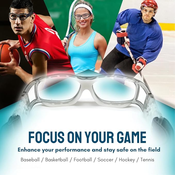 BLUE CUT Safety Outdoor Sports Goggles Unisex Anti Fog Ideal For Basketball Racquetball-StrideForce Fitness