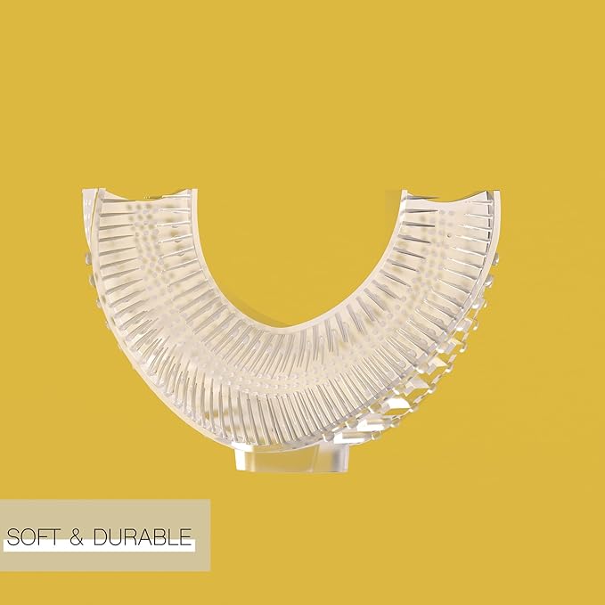 U Shaped Kids Toothbrush 4 Pack, U-Type Whole Mouth Toothbrush for Kids (Age 2-6)