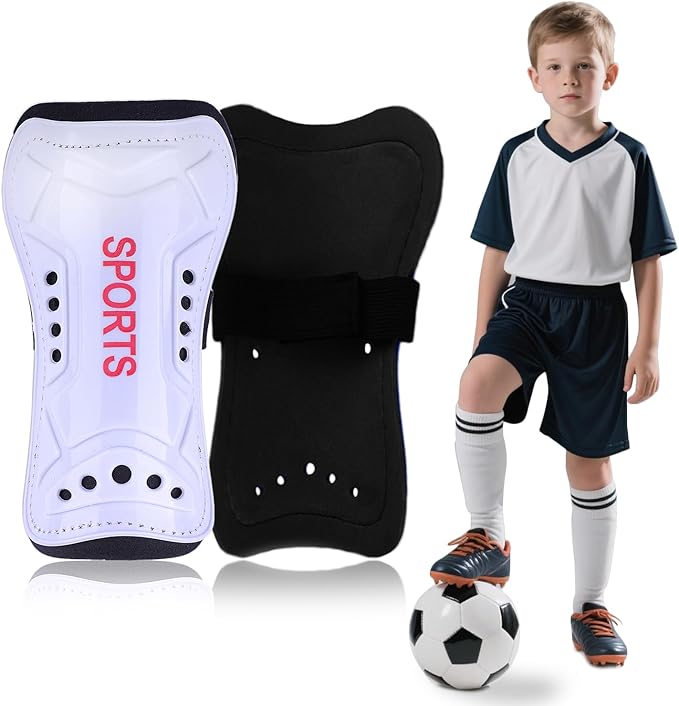 Youth Soccer Shin Guards for Kids Shin Pads Child Calf Protective Gear Protective Soccer Equipment for Boys Girls Children 3-15 Years Old-StrideForce Fitness