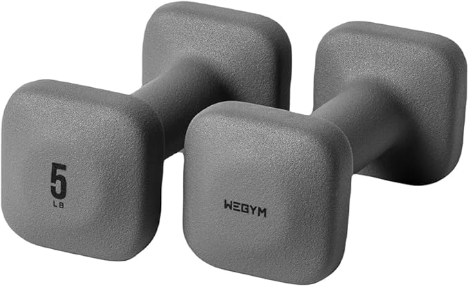 SafeGrip Dumbbells, Anti-Slip, Anti-Roll, Thick Handles, Free Weights, Square Dumbbells for Secure Workouts at Home, Weightlifting, and Personal Training-StrideForce Fitness