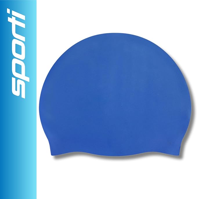 Sporti Silicone Swim Cap for Kids, Unisex Youth Swimming Cap, Protection Bathing Caps for Your Children, Aged 2-10-StrideForce Fitness
