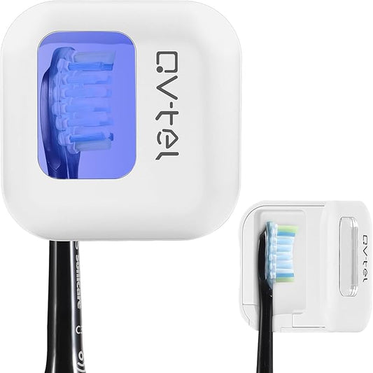 Wall Mounted Toothbrush Holder & Toothbrush Cleaner, Travel Toothbrush Case -Manual/Electric Toothbrush Covers for Any Toothbrush Head - Rechargeable Travel Toothbrush Case with Cover, Clean for Home