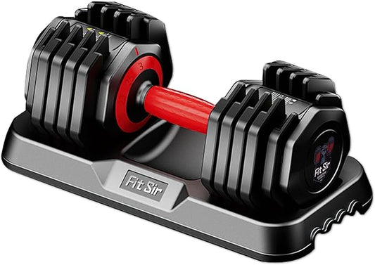 Adjustable Dumbbell Set 25/55/90LBS,10 in 1 Free Weights Dumbbell with Anti-Slip Texture Handle,1 Sec Speed Adjustment Men/Women Gym and Home Strength Training Equipment.-StrideForce Fitness