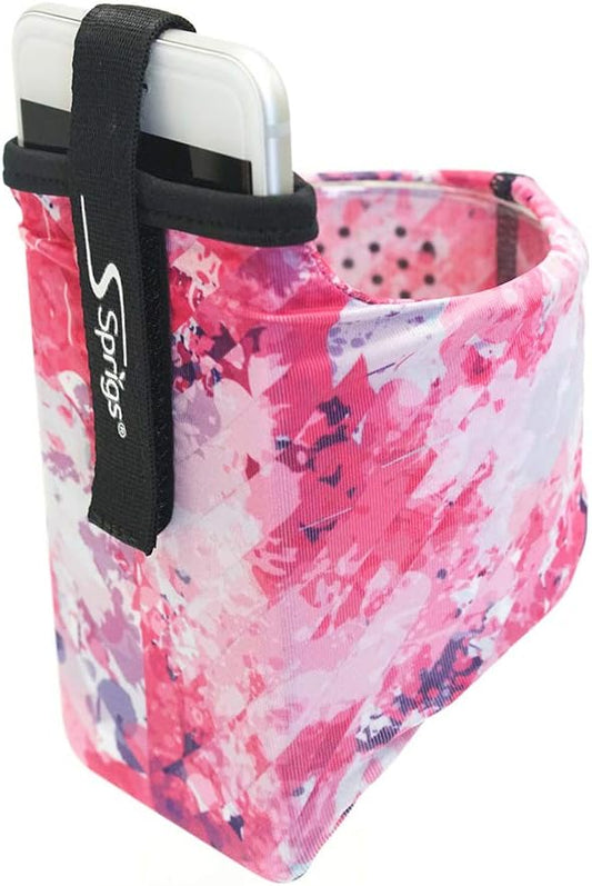Sprigs Phone Armband Sleeve for iPhone 14, 13, 12, 11, X Galaxy Z, S22, S21, S20 Google Pixel 7, 6, 5. The Lightest & Most Comfortable Running Armband, Stretches to Fit All Phones with Case for Women & Men-StrideForce Fitness