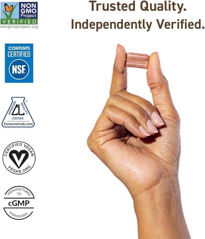 CocoaVia Cardio Health Supplement, 30 Day, 500mg Cocoa Flavanols, Support Heart Health, Boost Nitric Oxide, Blood Circulation, Energy, Vegan, Dark Chocolate, 60 Capsules-StrideForce Fitness